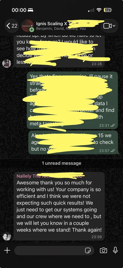 Client message
