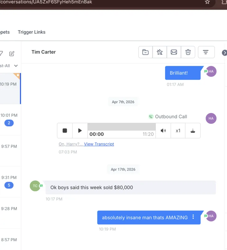 Client message